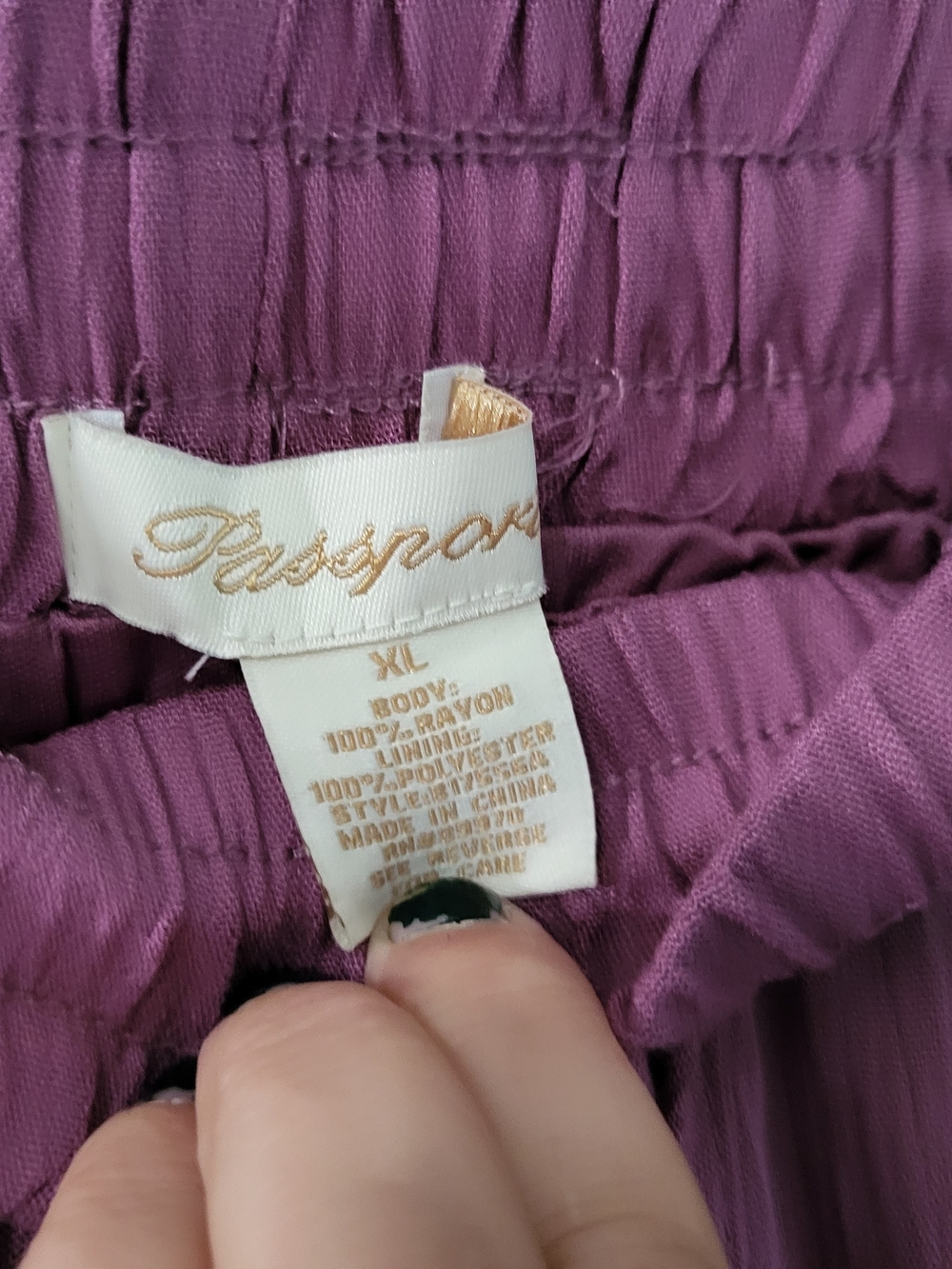 Passport Mauve Tiered Maxi Skirt - Picture 3 of 3